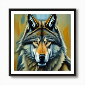 Wolf Painting Art Print