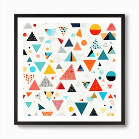 Abstract Triangles 1 Art Print