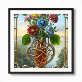 Vase Unique And Rare Decorative Antique 3 Art Print