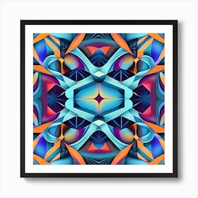 Abstract Psychedelic Pattern 9 Art Print