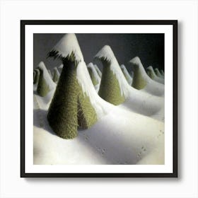 Snowy Landscape Art Print