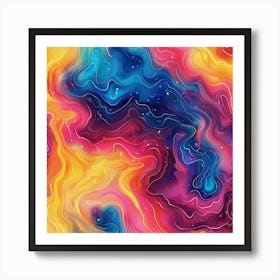 Abstract Aura (12) Art Print