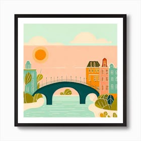 Amsterdam colorful Art Print