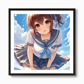 Anime Girl 7 Art Print