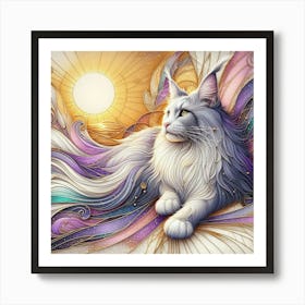 Coon Cat 2 Art Print