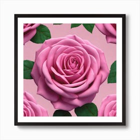 Pink Roses 7 Art Print