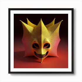 Origami Mask Art Print