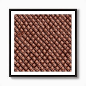 Brown Tile Background Art Print