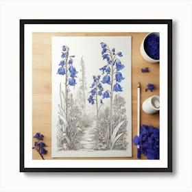 Bluebells Art Print