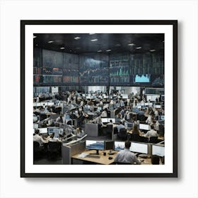 Stock Exchange Art Print