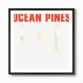 Ocean Pines Maryland Usa State America Travel Marylander Art Print