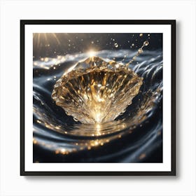 Water Diamond Art Print