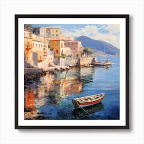 Azure Whispers: Mediterranean Moods Art Print