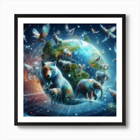 World Of Animals Art Print