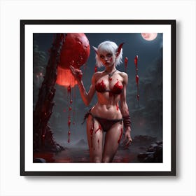 Bloody Elf Art Print