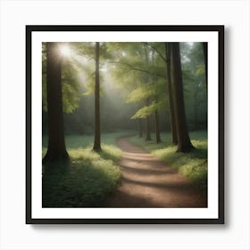 Serene Forest Path Art Print