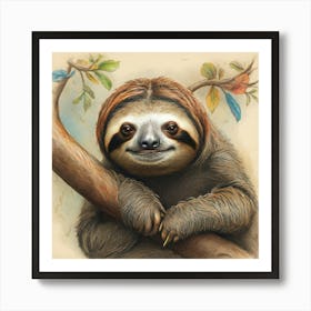 Sloth 48 Art Print