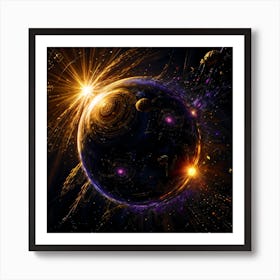 Space Planet Art Print