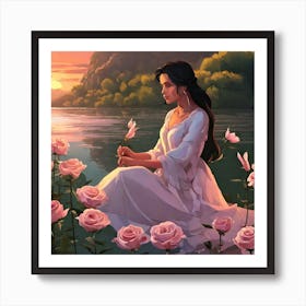 Her Jasmine Rose Art Print