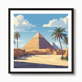 Egyptian Pyramids 1 Art Print