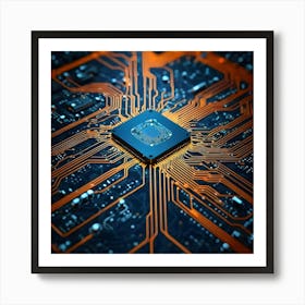 Computer Circuit Board 17 Poster