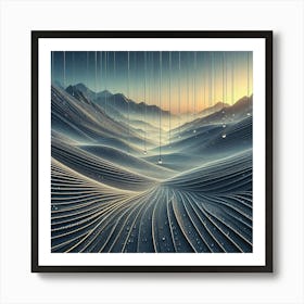 Abstract Landscape Painting Art Print