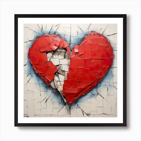 Broken Heart Art Print