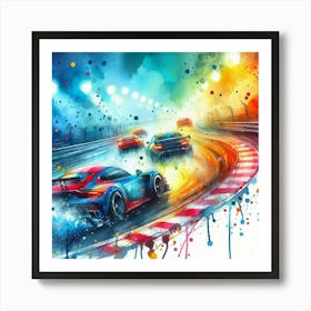 Racing Cars 1 Art Print