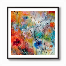 Floral Menagerie Art Print