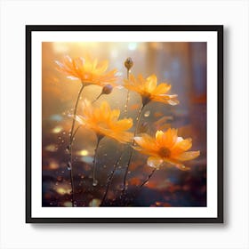 Flowers In The Forest Art Print