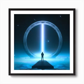 In Space Another Dimension Digital Art Art Print