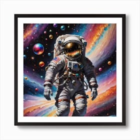 Astronaut In Space 19 Art Print