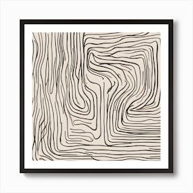 Wavy Lines Art Print