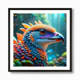 Colorful Bird Art Print