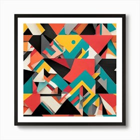 Abstract Geometric Pattern Art Print