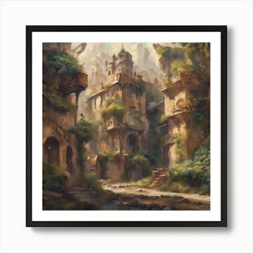 Fantasy City 13 Art Print