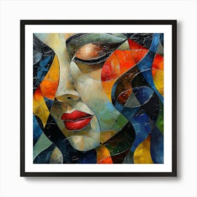 Woman'S Face 8 Art Print