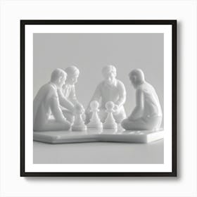 Chess Game 1 Art Print