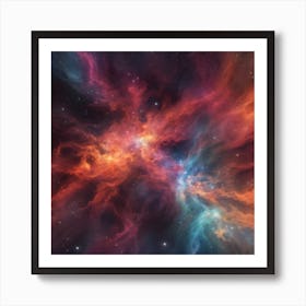 153538 Glowing Nebula Of Vibrant Gas And Dust, Celestial, Xl 1024 V1 0 Art Print
