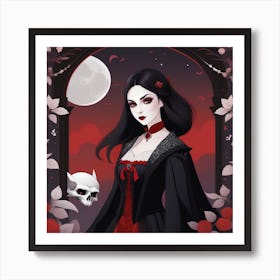 Gothic Girl 1 Art Print