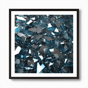 Blue Diamonds Art Print