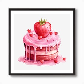 Valentine'S Day Cake 19 Art Print