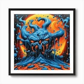 Demons On The Moon Art Print