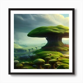 Mushroom Forest 6 Art Print