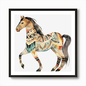 Horse Indian Art Art Print