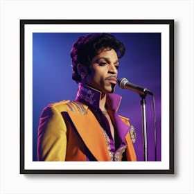 Prince In Concert Art Print