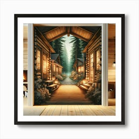 Cabin In The Woods 3 Art Print