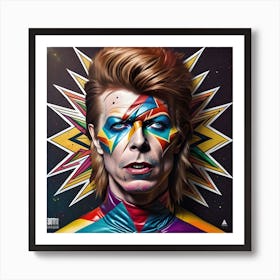 Star Man David Bowie: vintage Poster art Art Print