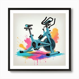 Exercise Bike Art Print