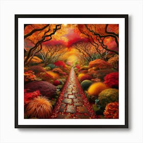 Autumn Path Art Print